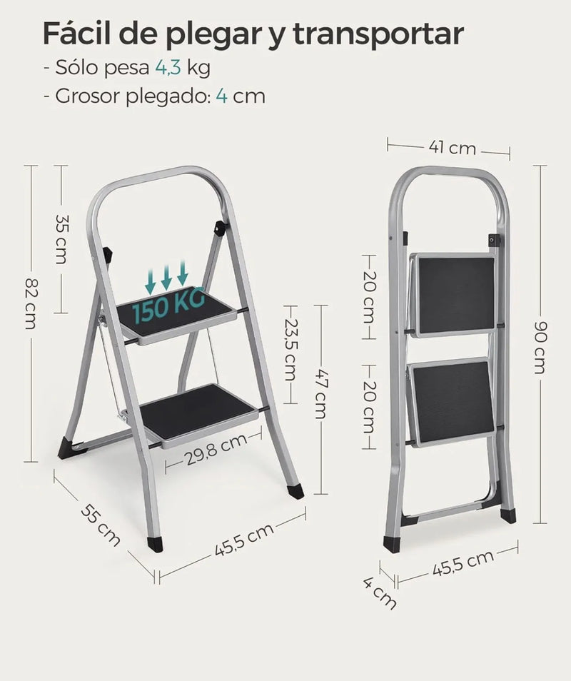 Escalera de tijera songmics