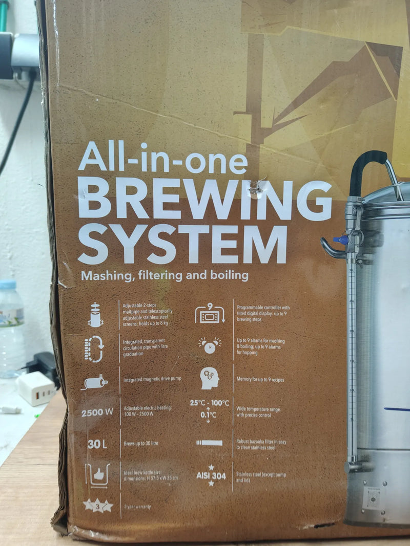 Hervidor de Acero Inoxidable para Preparar Cerveza casera