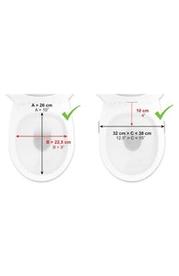 Elevador WC Adulto con Tapa (10 cm, Blando), Alzad