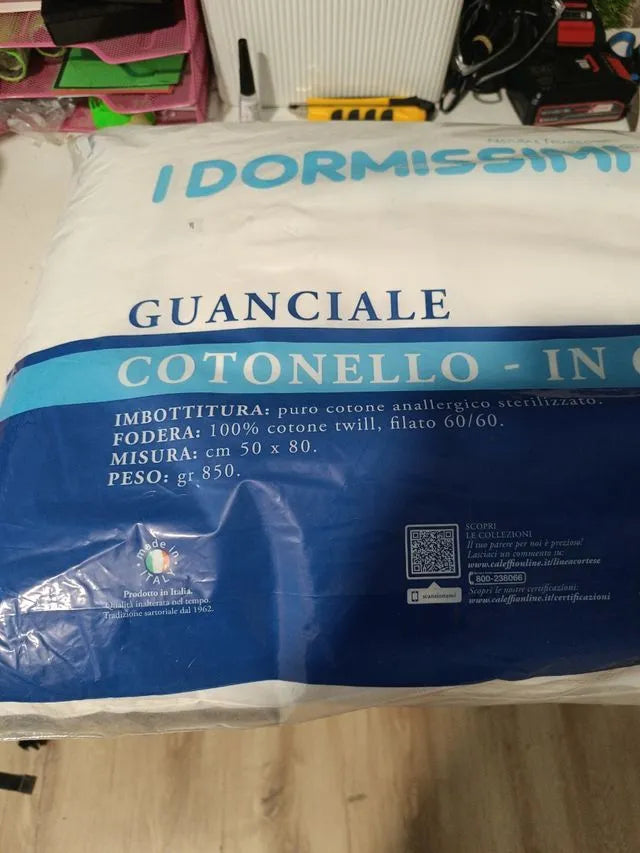 Almohada Cotonello de algodón, estándar, talla úni