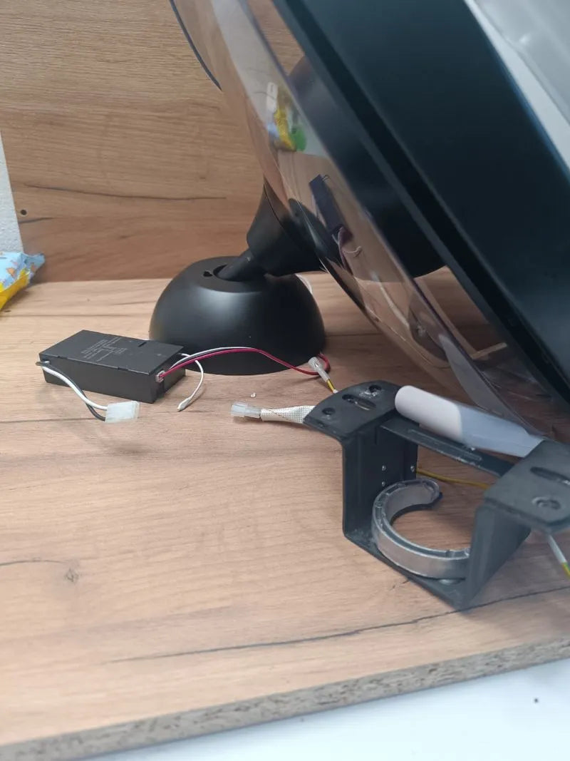 Ventilador de Techo con Aspas Retráctites y Lámpar