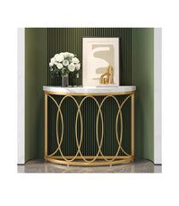 Mesa consola dorada