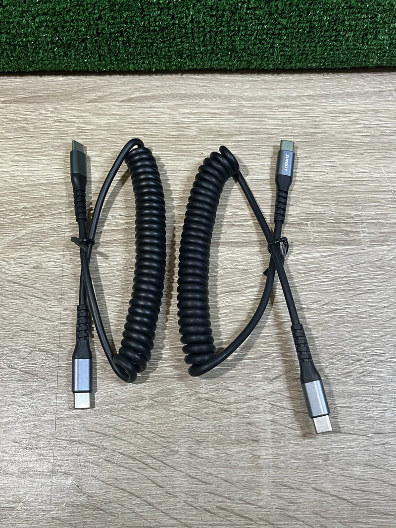 Cable USB C a USB C en espiral SUNGUY