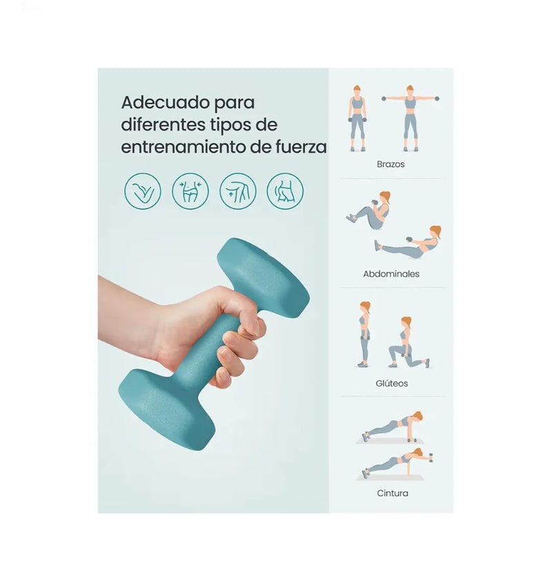 Juego de Mancuernas Hexagonales