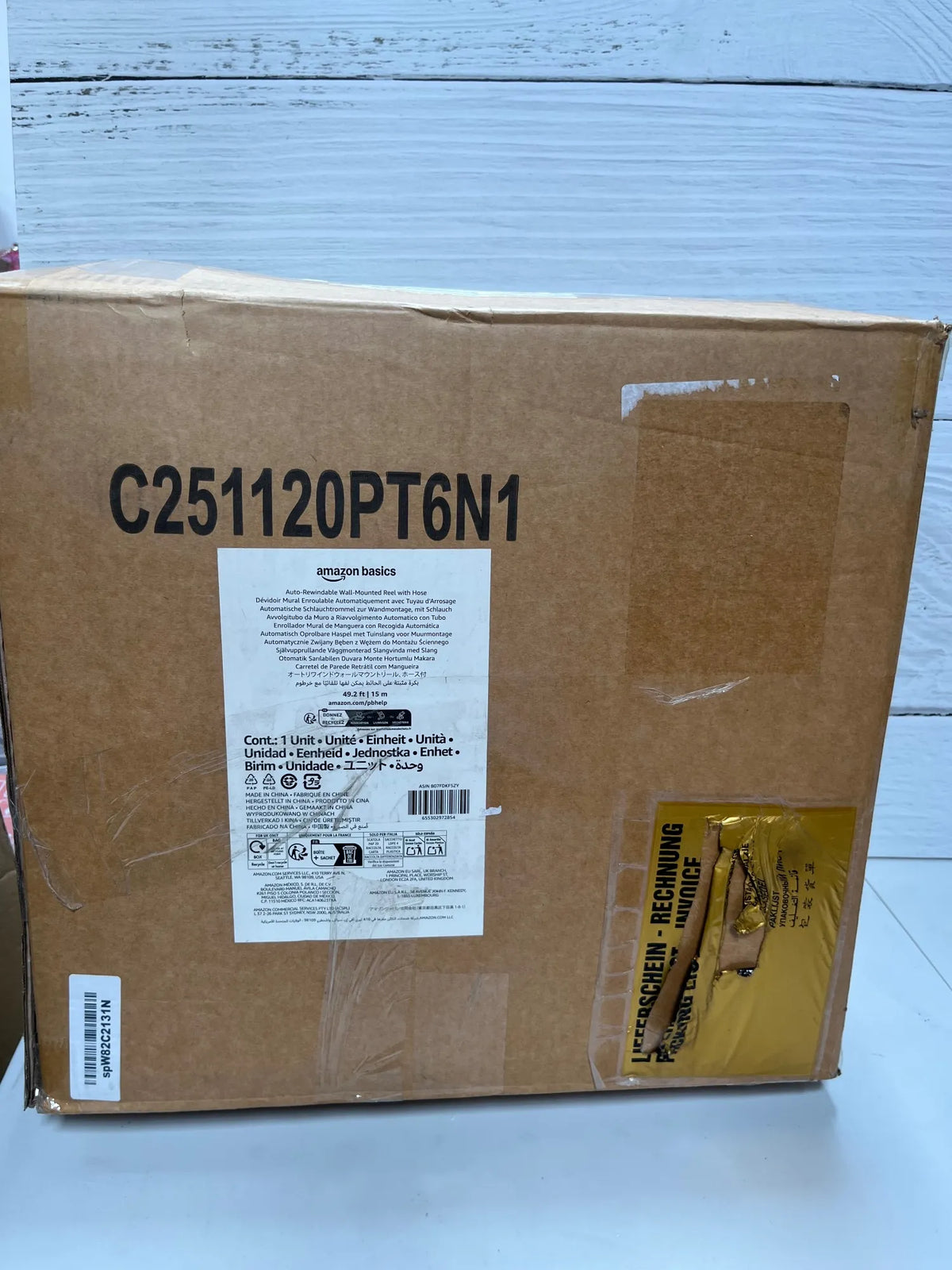Enrollador automático de manguera 15 m Amazon Basics
