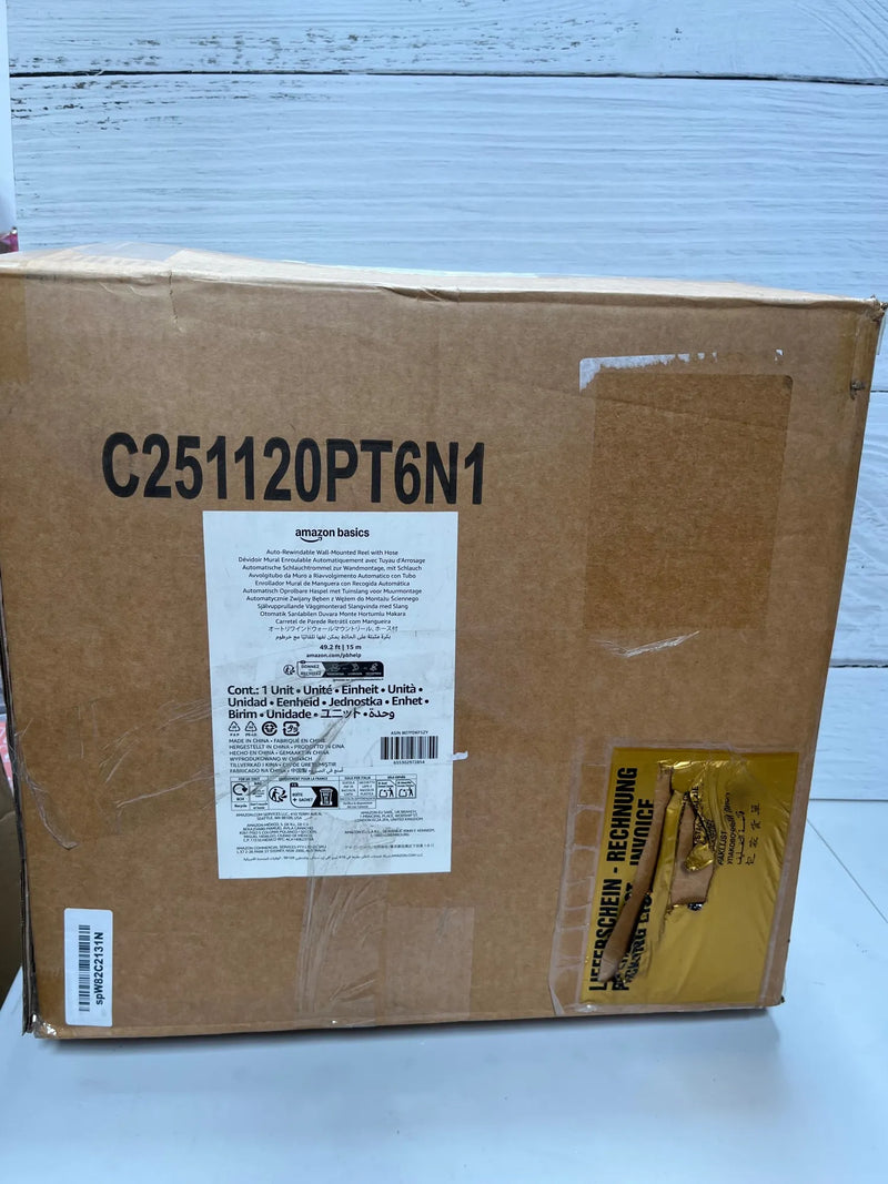Enrollador automático de manguera 15 m Amazon Basics