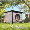 Casa para gatos de madera