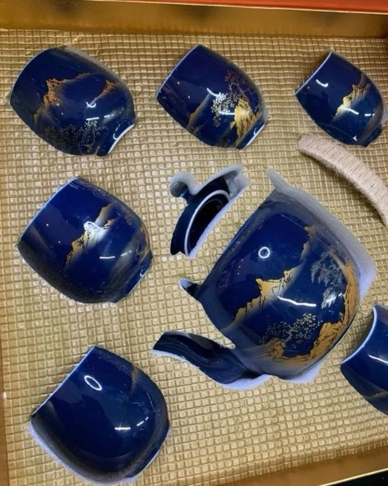 Juego de Té de Porcelana Vintage