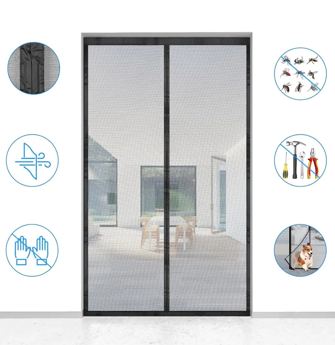 Mosquitera para puertas con cierre magnético - Berssen