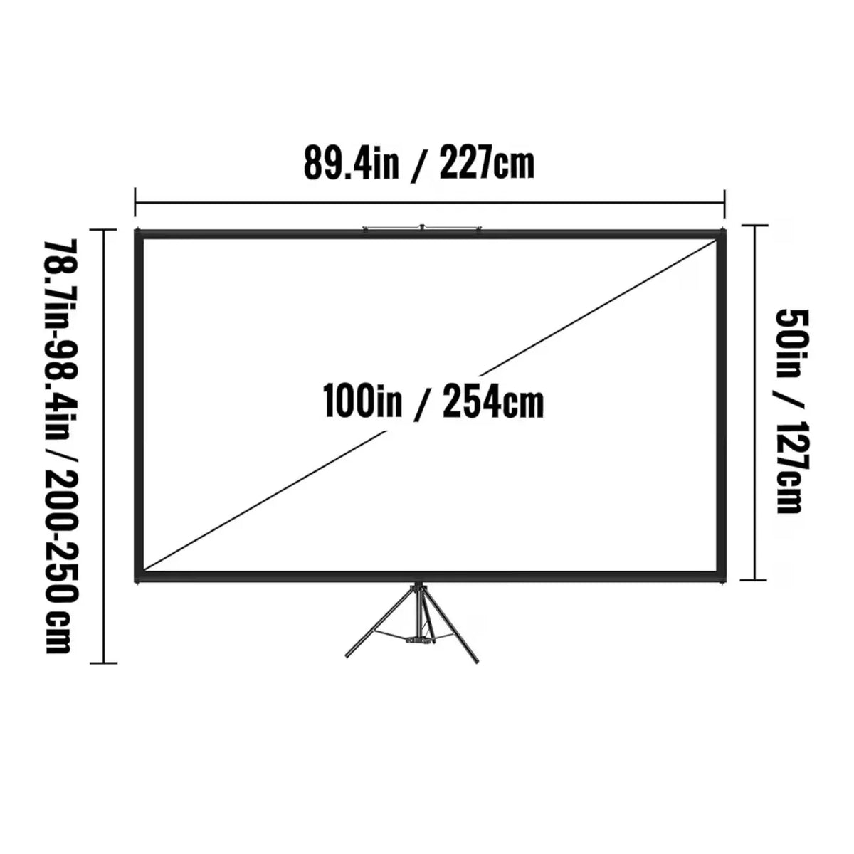 Pantalla para proyector Vevor