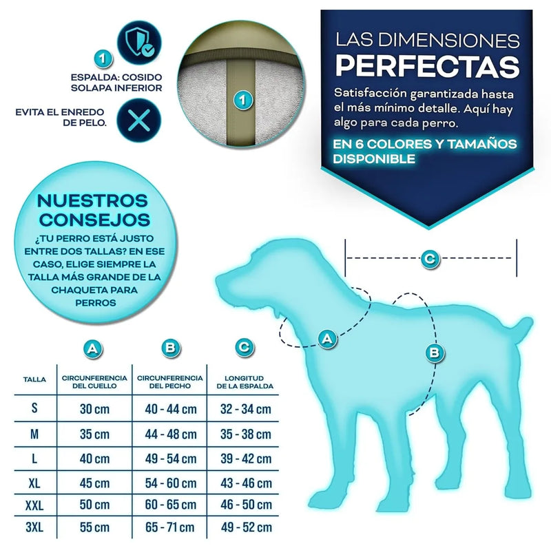 Chaqueta de invierno para perros talla L - Tresko