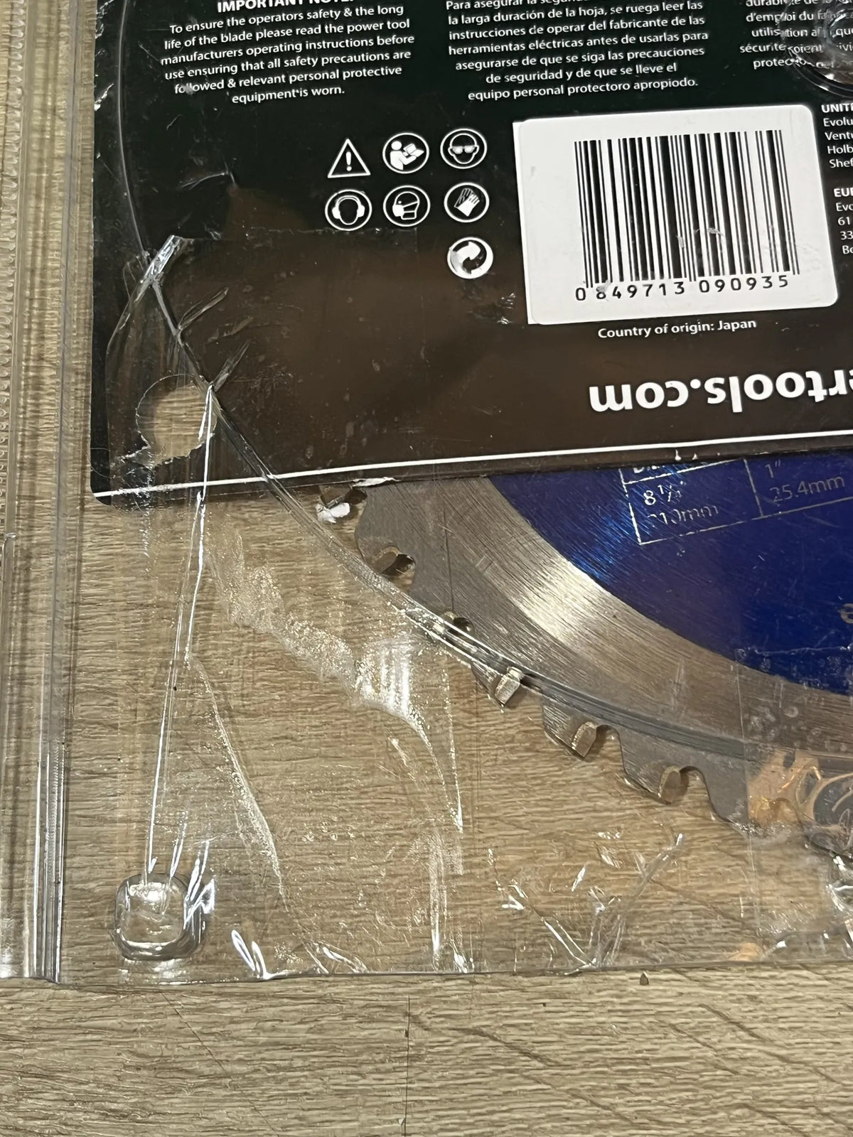 Hoja de sierra de 210 mm Evolution M210TCT-50CS
