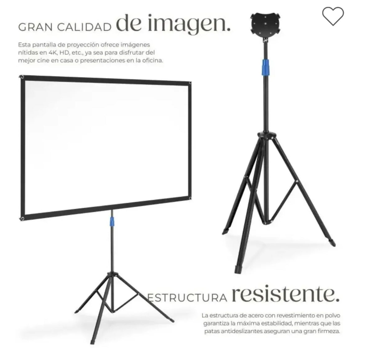 Pantalla de proyección portátil