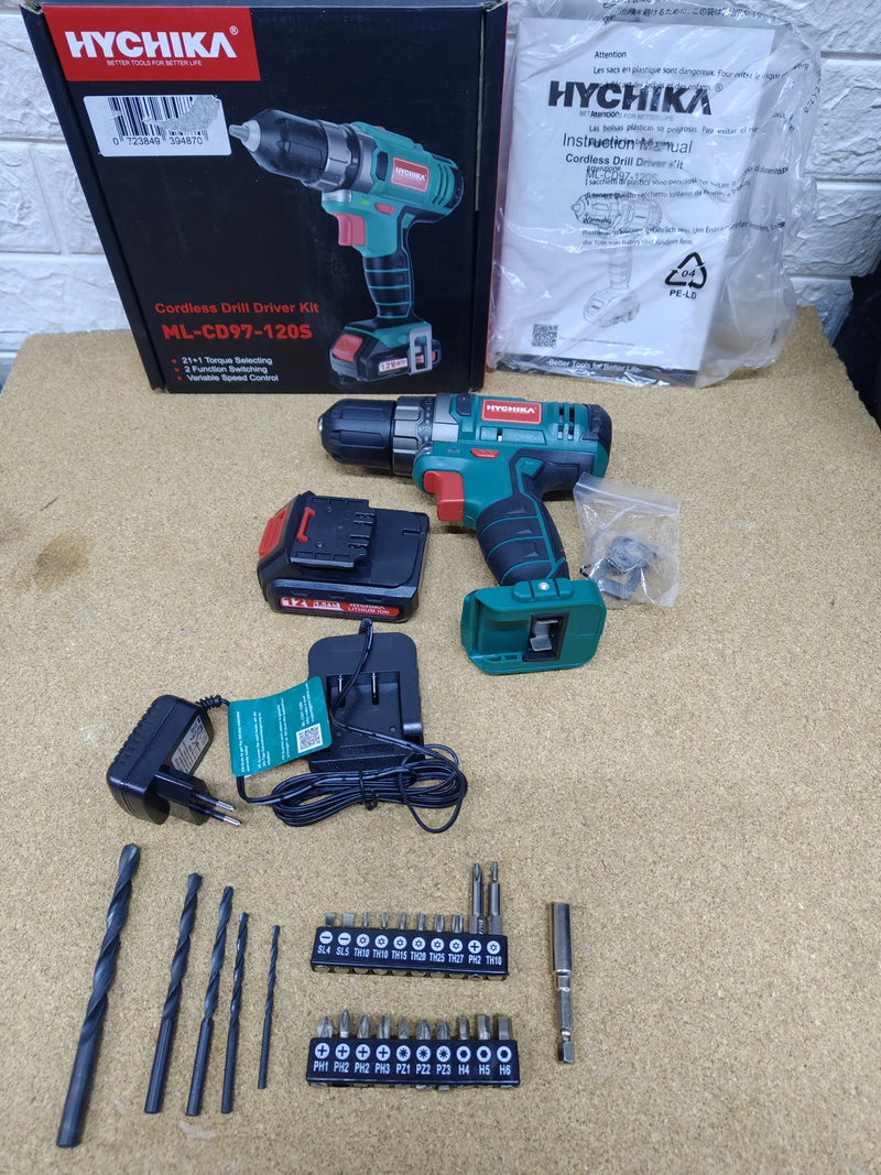 HYCHIKA Taladro Atornillador 12V