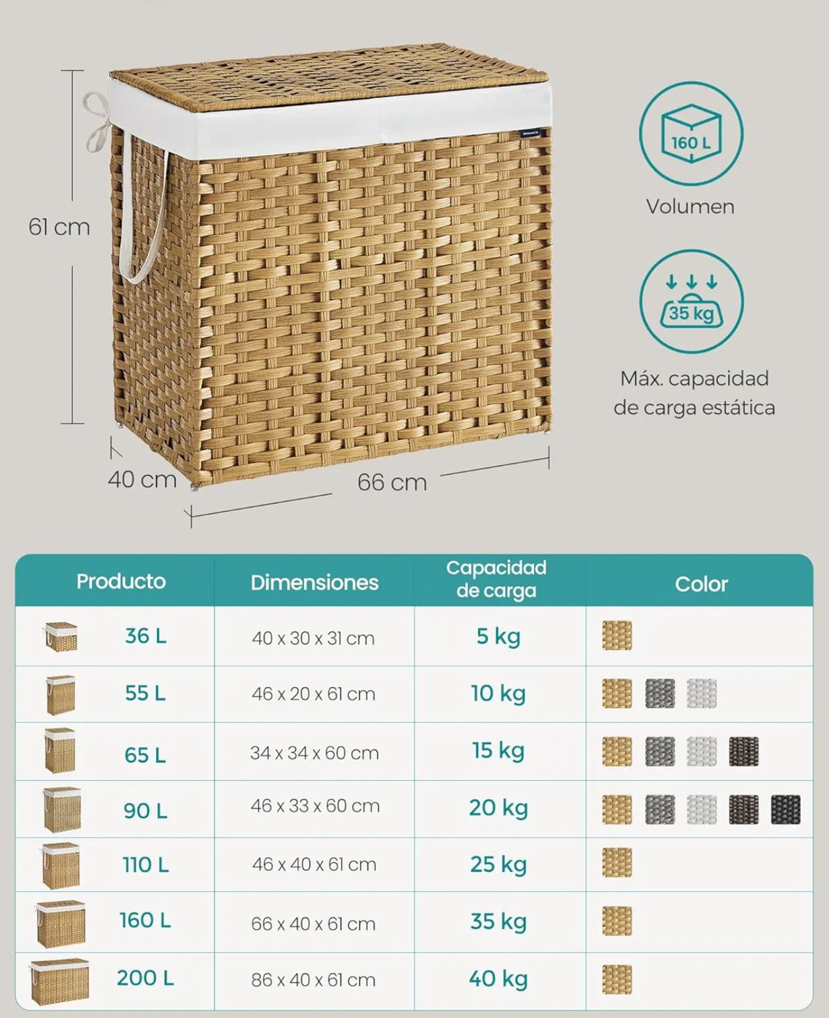 Cesta de almacenamiento