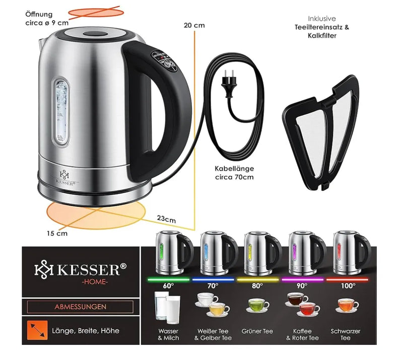 Hervidor de acero inoxidable Kesser