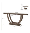 Mesa de consola de madera maciza
