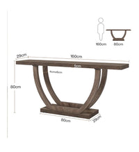 Mesa de consola de madera maciza