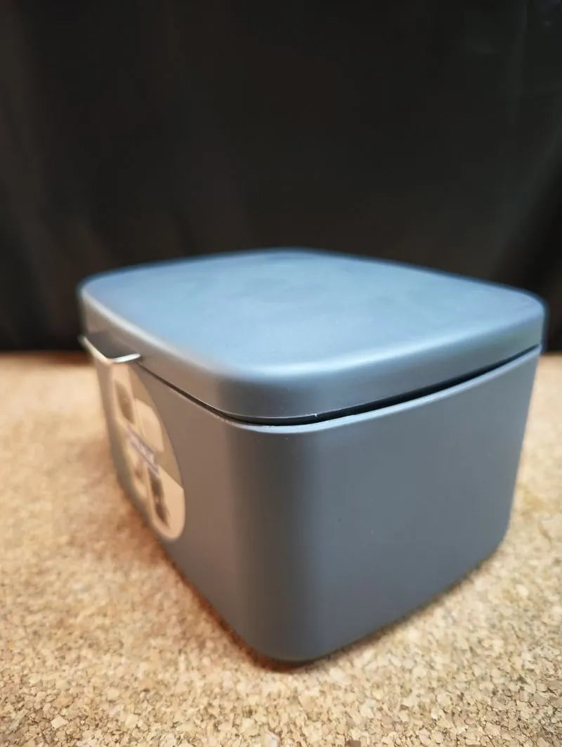 Wenko Caja de baño con tapa Barcelona antracita