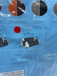 Cubre Sofá Acolchado Reversible