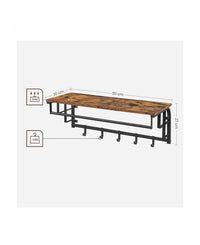 Estanteria de Pared / Negra y Marron
