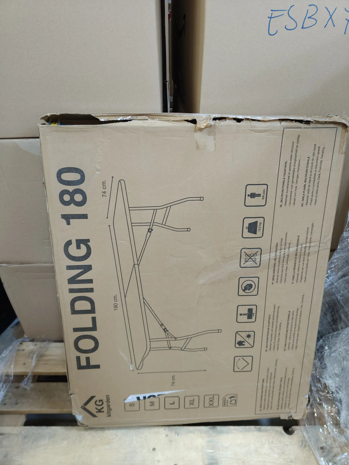 Mesa plegable 180cm - KG KITGARDEN