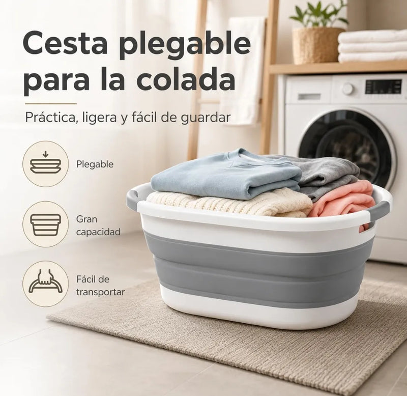 Cesto plegable de colada de silicona