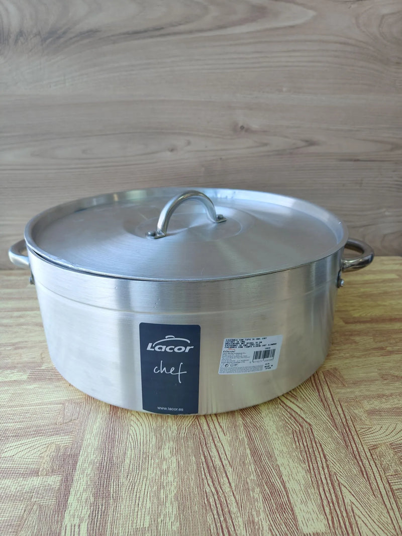Cacerola plateada de 38cm - Lacor