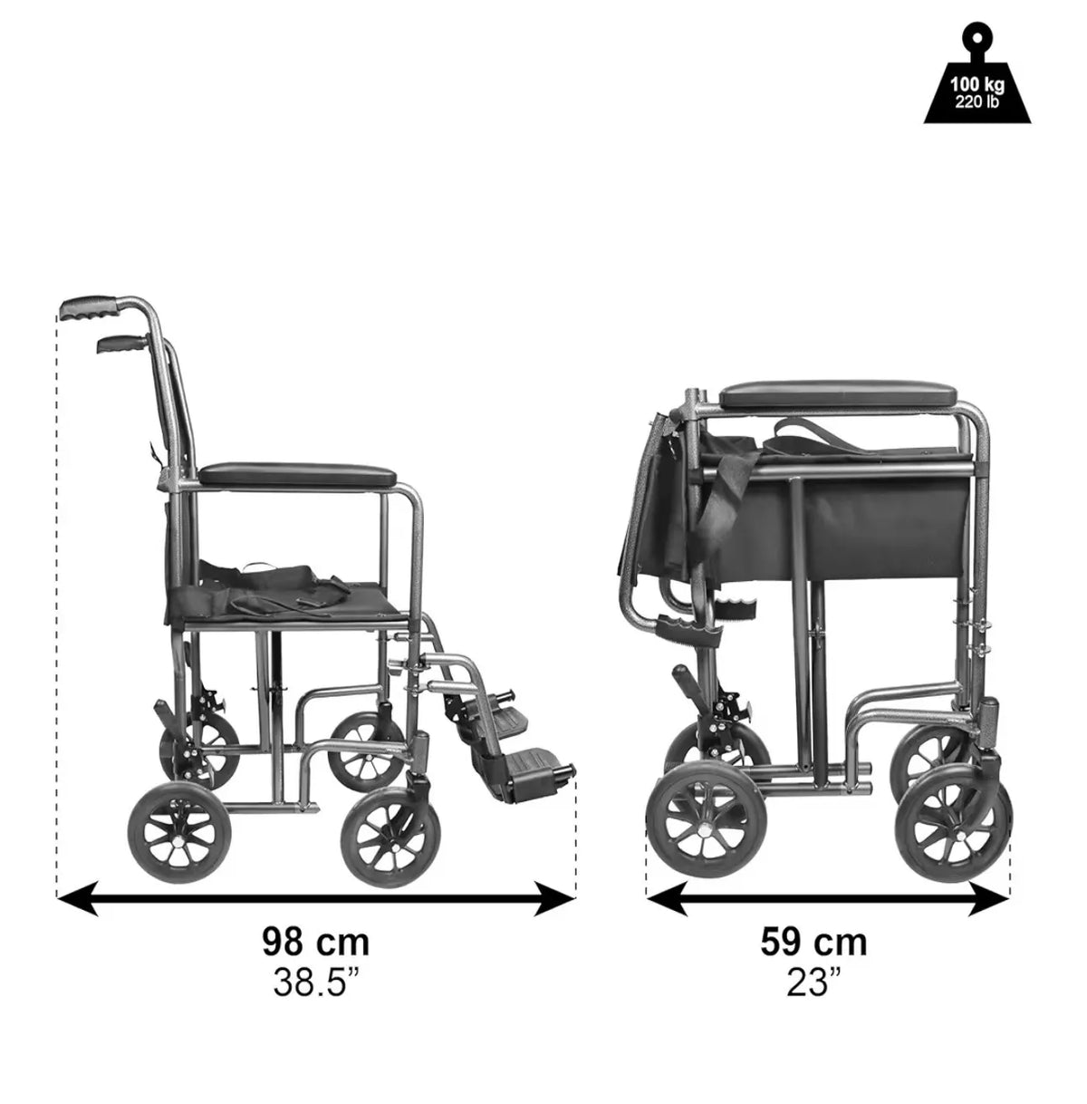 Silla de ruedas plegable