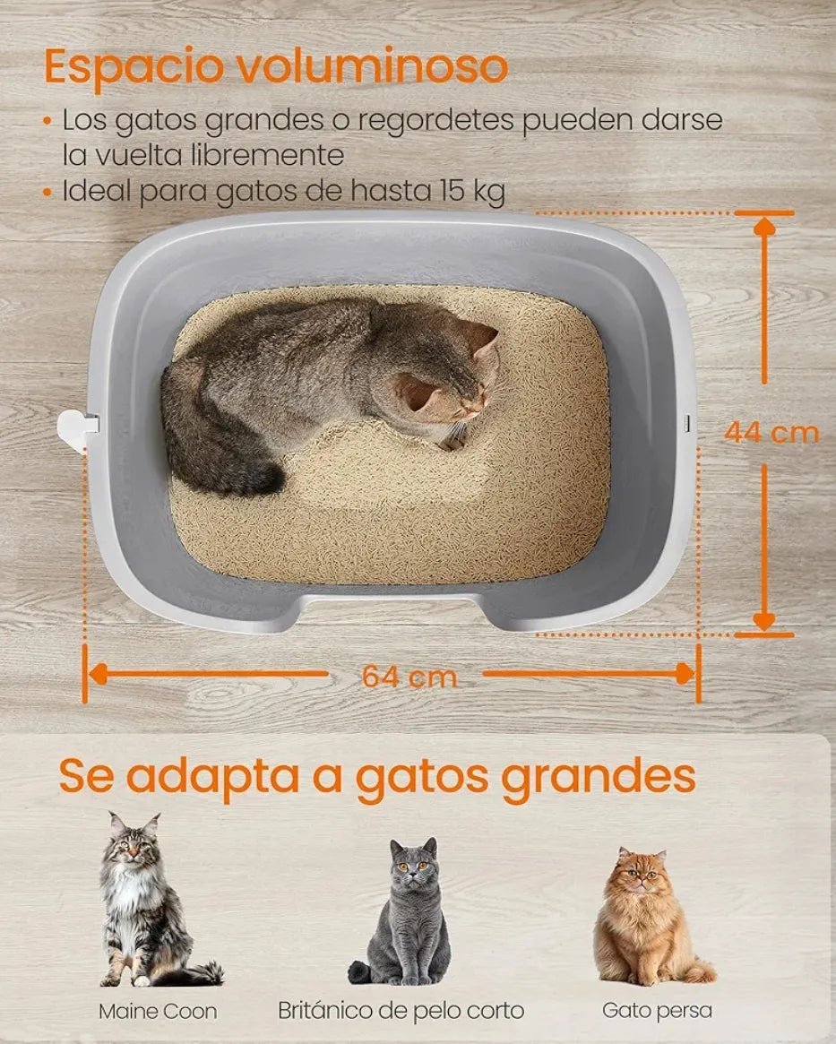 Arenero para gatos