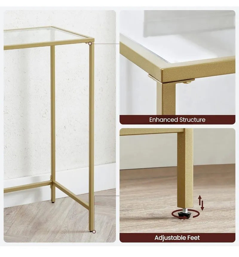 Mesa de consola de vidrio