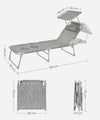 Tumbona reclinable Songmics