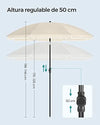Sombrilla de playa plegable
