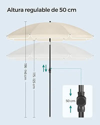 Sombrilla de playa plegable
