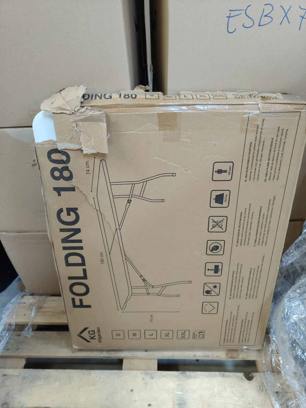 Mesa plegable 180cm - KG KITGARDEN