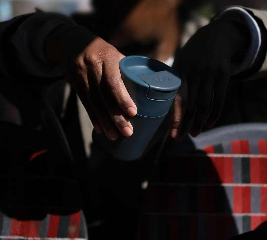 Vaso de termo con tapa azul - Joseph