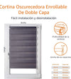Estor enrollable de doble capa - Amazon basics