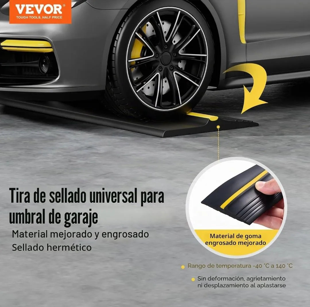 Tira de sellado para umbral de puerta - vevor