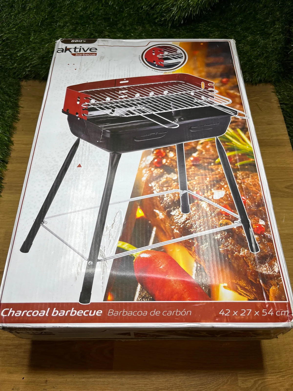 Barbacoa carbón portátil AKTIVE