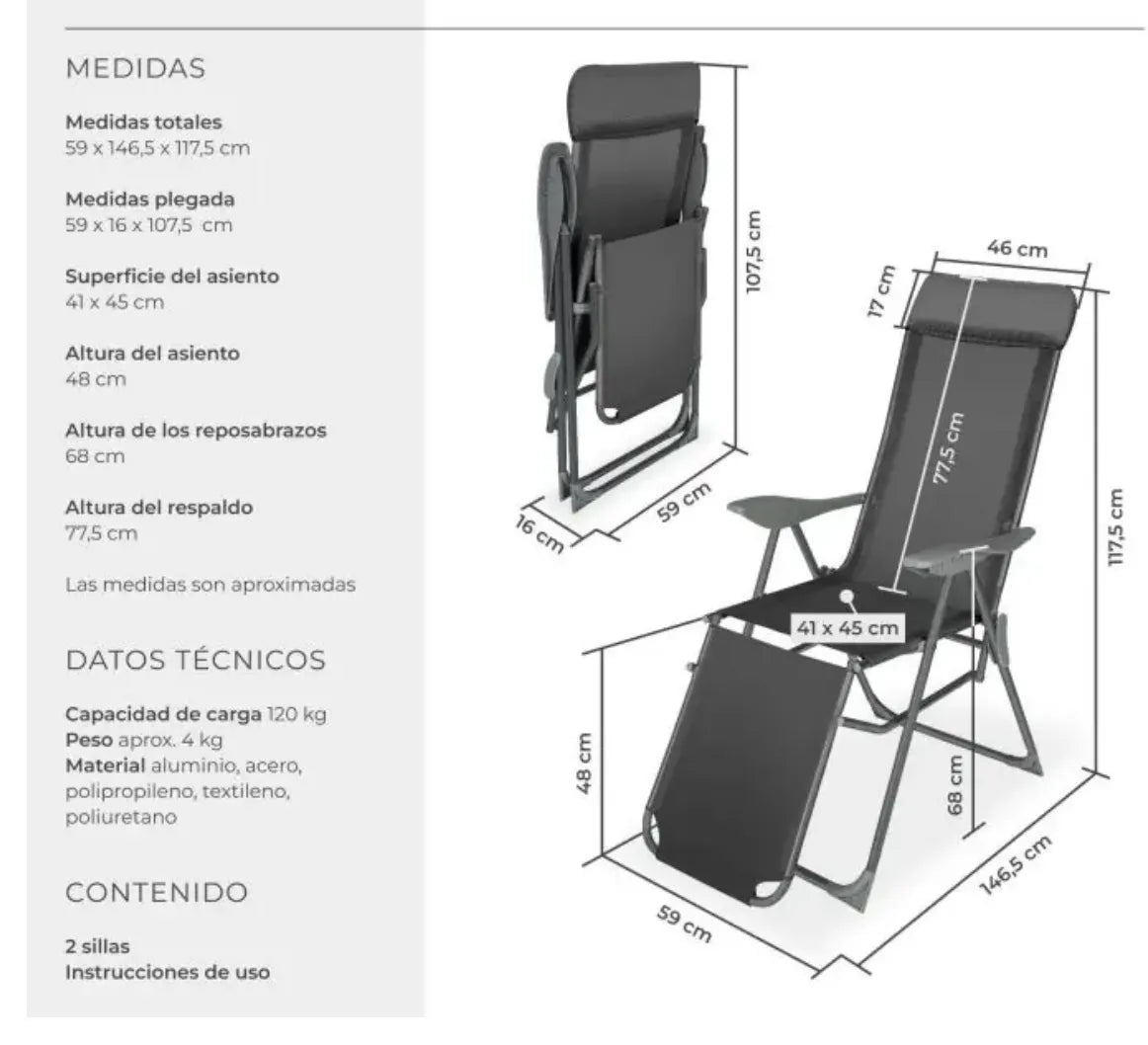 Juego de sillas de jardin