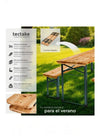 Conjunto de mesa y bancos para exterior SISSI 170cm