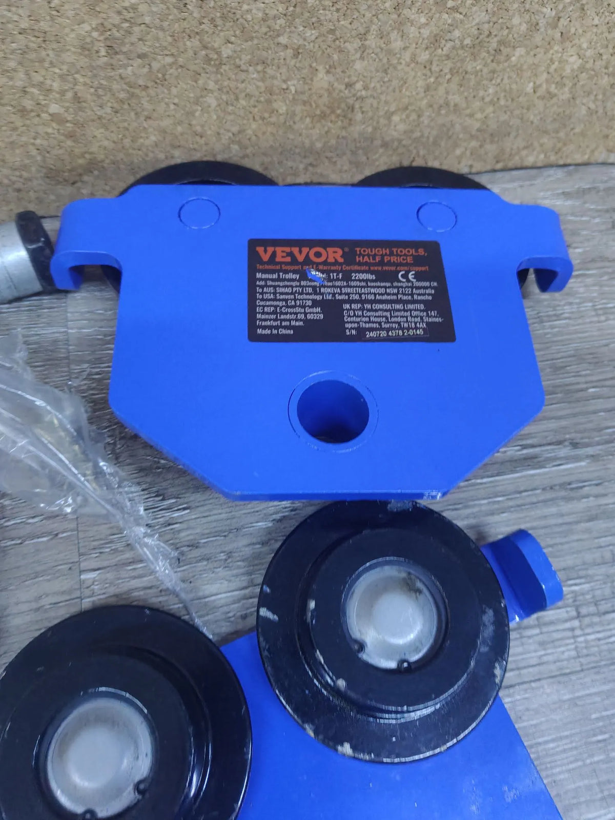 Carro manual con ruedas dobles Vevor