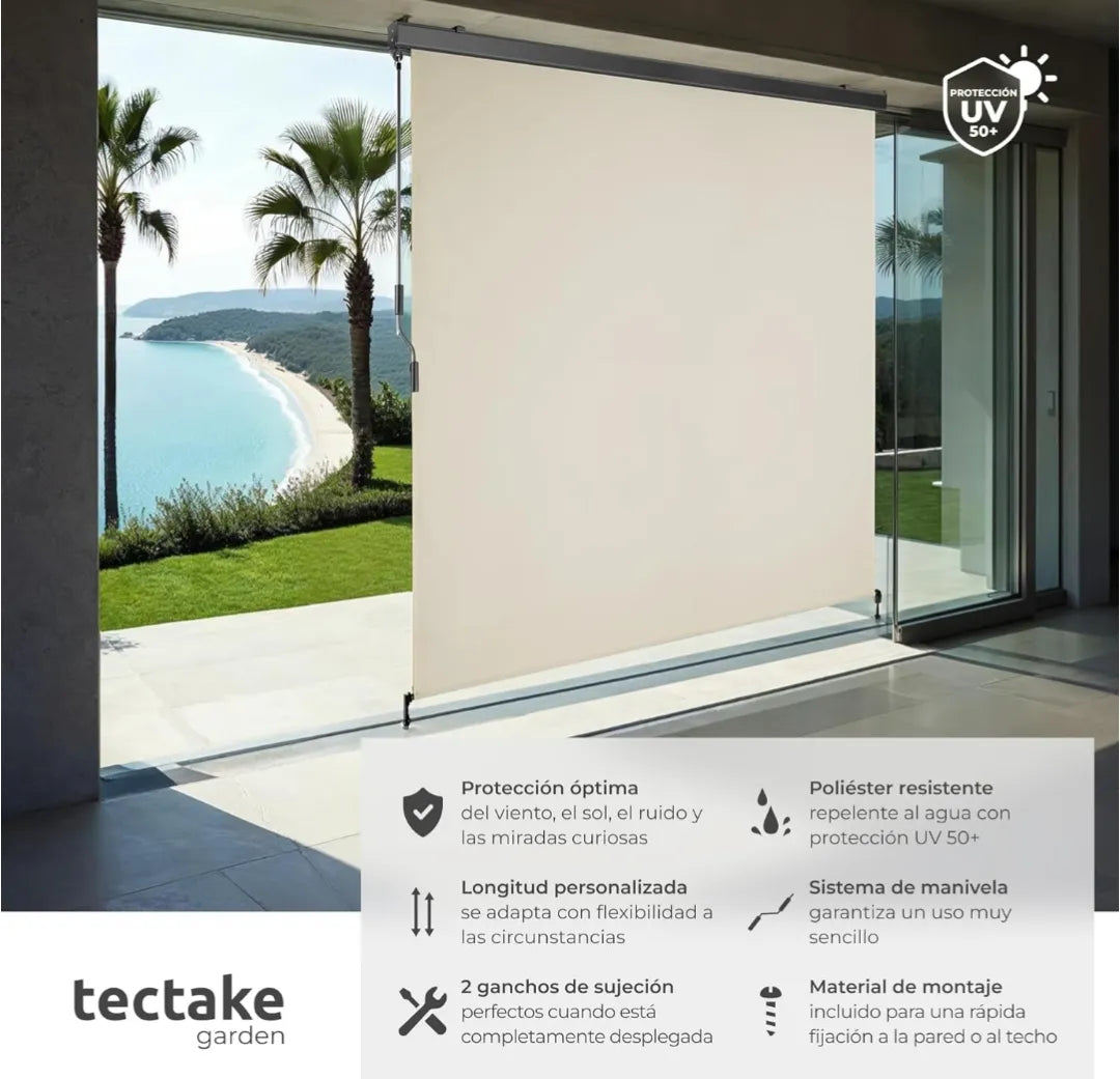 Toldo vertical exterior enrollable - Tectake
