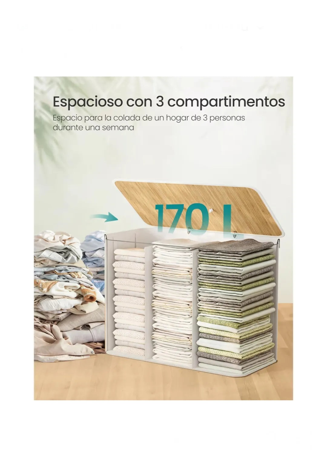 Cesto Ropa Sucia 170L