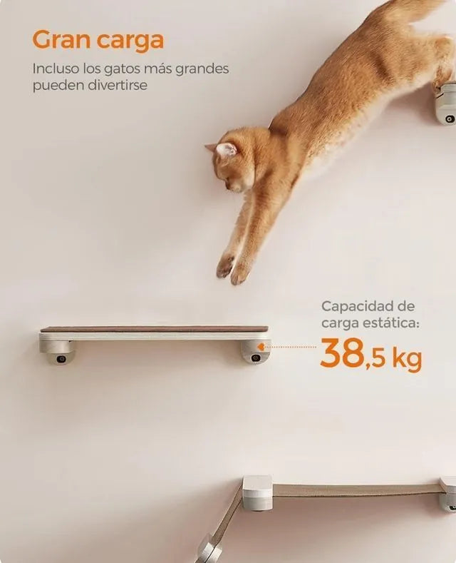 Plataforma de pared para gatos FEANDREA