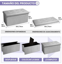 Puff y banco de almacenaje de 80L - Cosyland