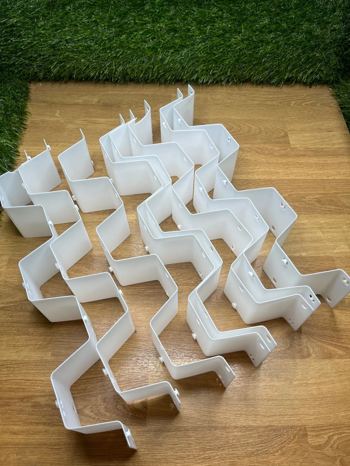 Separadores de cajones de plástico blanco