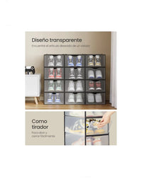 Cajas para Zapatos, Organizador de Zapatos de Plástico,