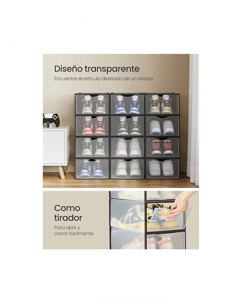 Cajas para Zapatos, Organizador de Zapatos de Plástico,