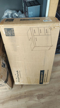 Mueble Bajo Lavabo, Armario de Baño, 3 Cajones, 2 Compartimentos